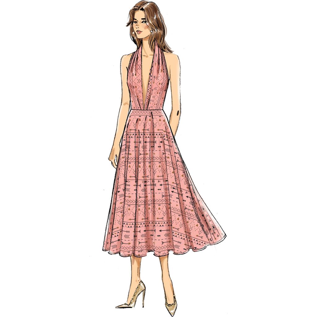 Vogue Pattern V9343 Misses Dress 9343 Image 3 From Patternsandplains.com